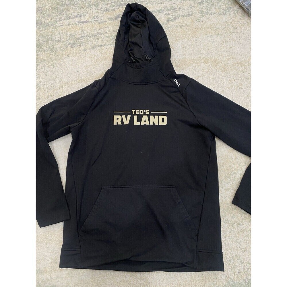 UNRL Hoodie Black Sz M Crossover Pullover Hoodie Sweatshirt Ted's RV Land